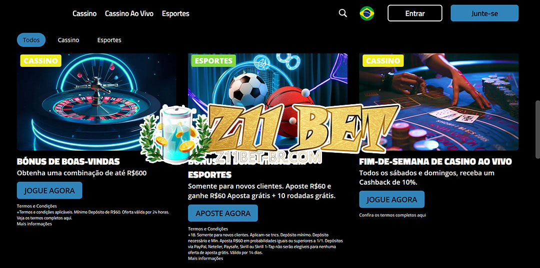 z11 bet Bônus